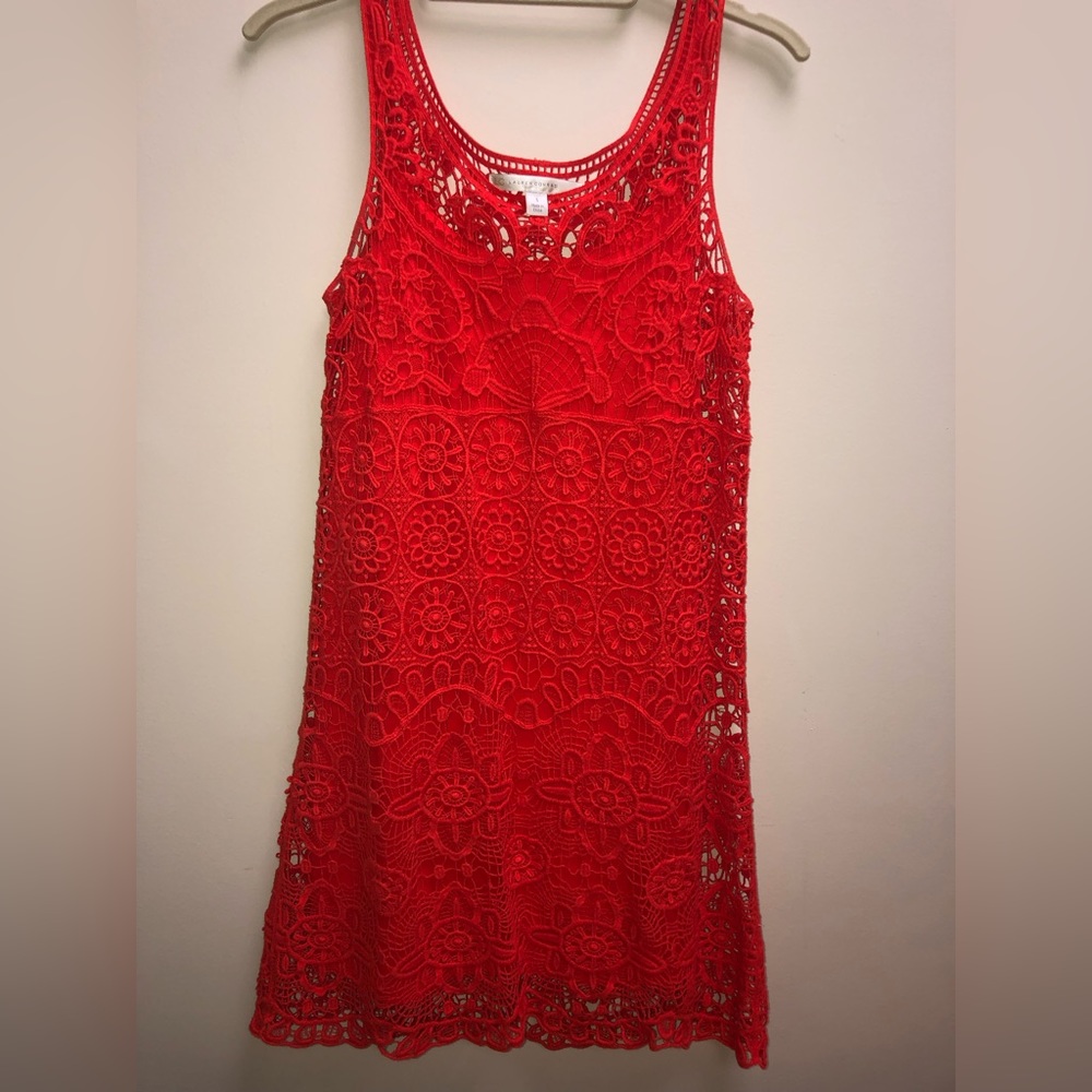 Red / Orange Crochet Dress